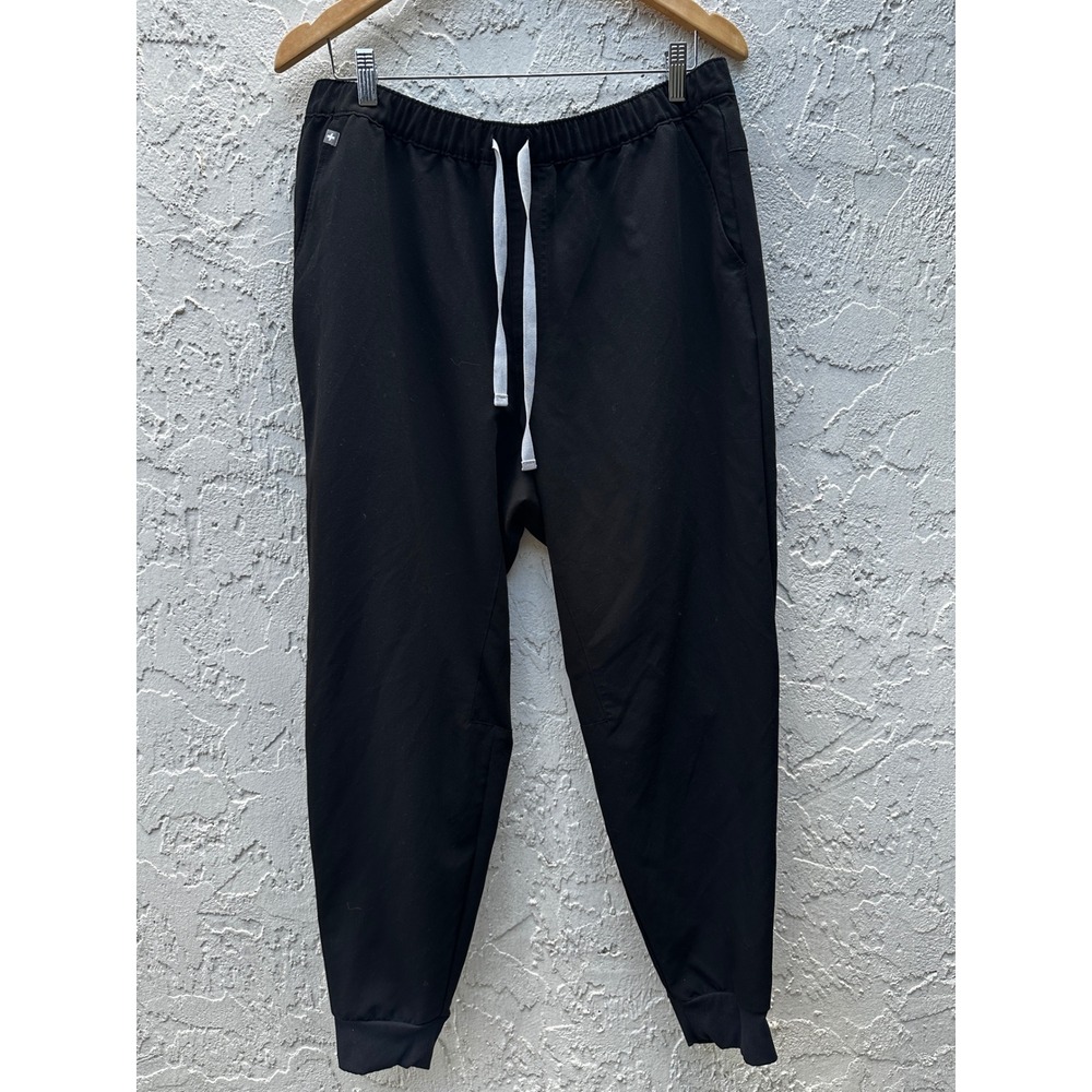 FIGS Tansen Black Jogger Scrub Pants Mens XL Medical Drawstring Nurse Doctor